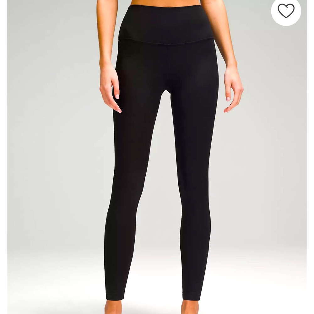 Lululemon Align Ribbed Pant Full Length 28" Black